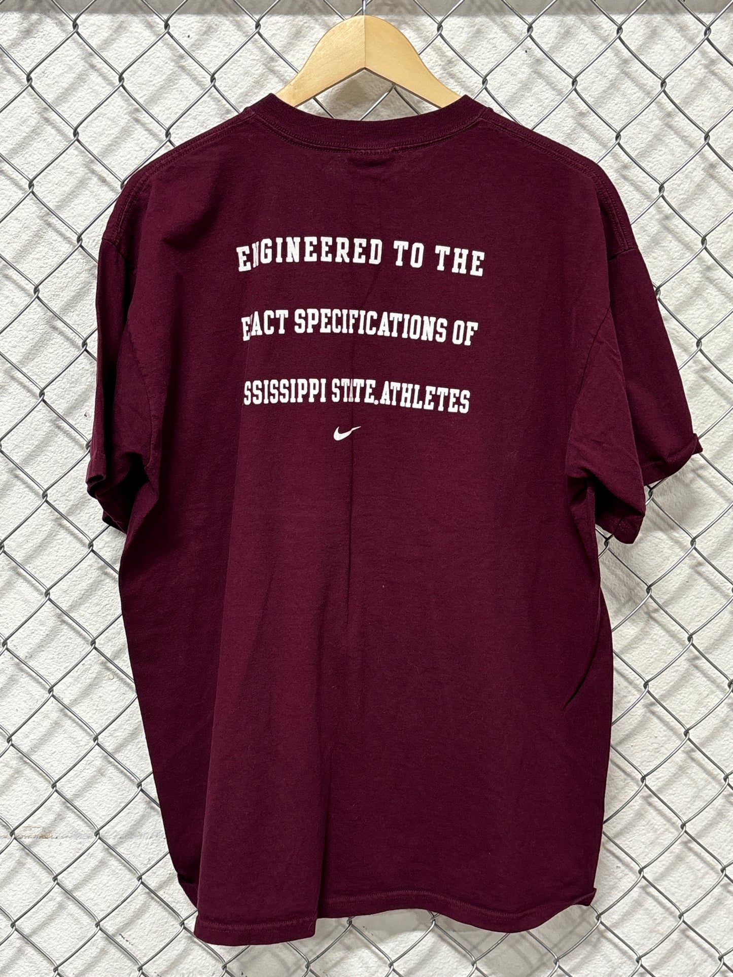 Nike Y2K Mississippi State University Maroon Tee Size Large