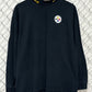 Vintage 90's Nike Pittsburgh Steelers Mock Neck Long Sleeve Shirt Size Large
