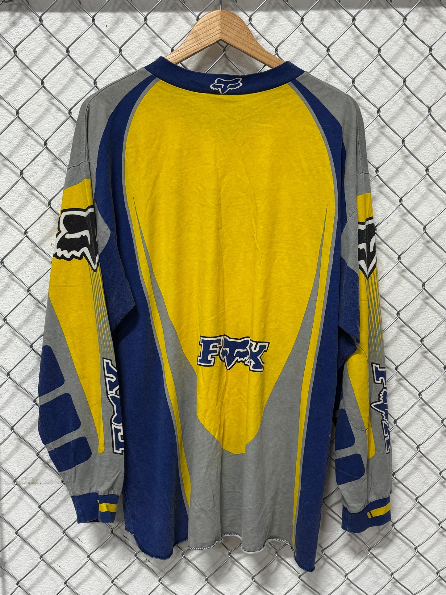 Vintage 90's FOX Motocross Long Sleeve Racing Shirt Size XL