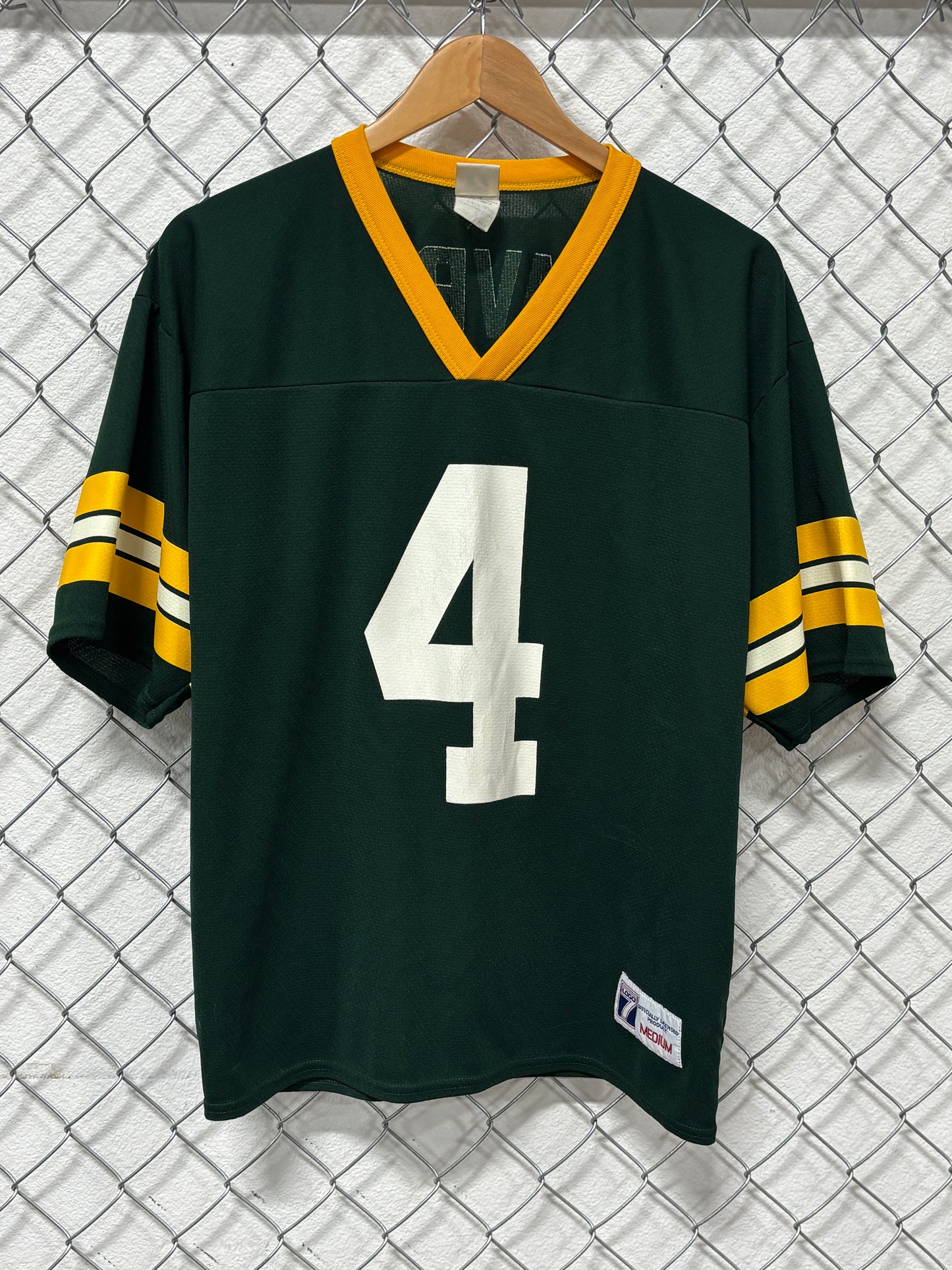 Vintage Logo 7 Green Bay Packers Brett Favre #4 Jersey Size Medium