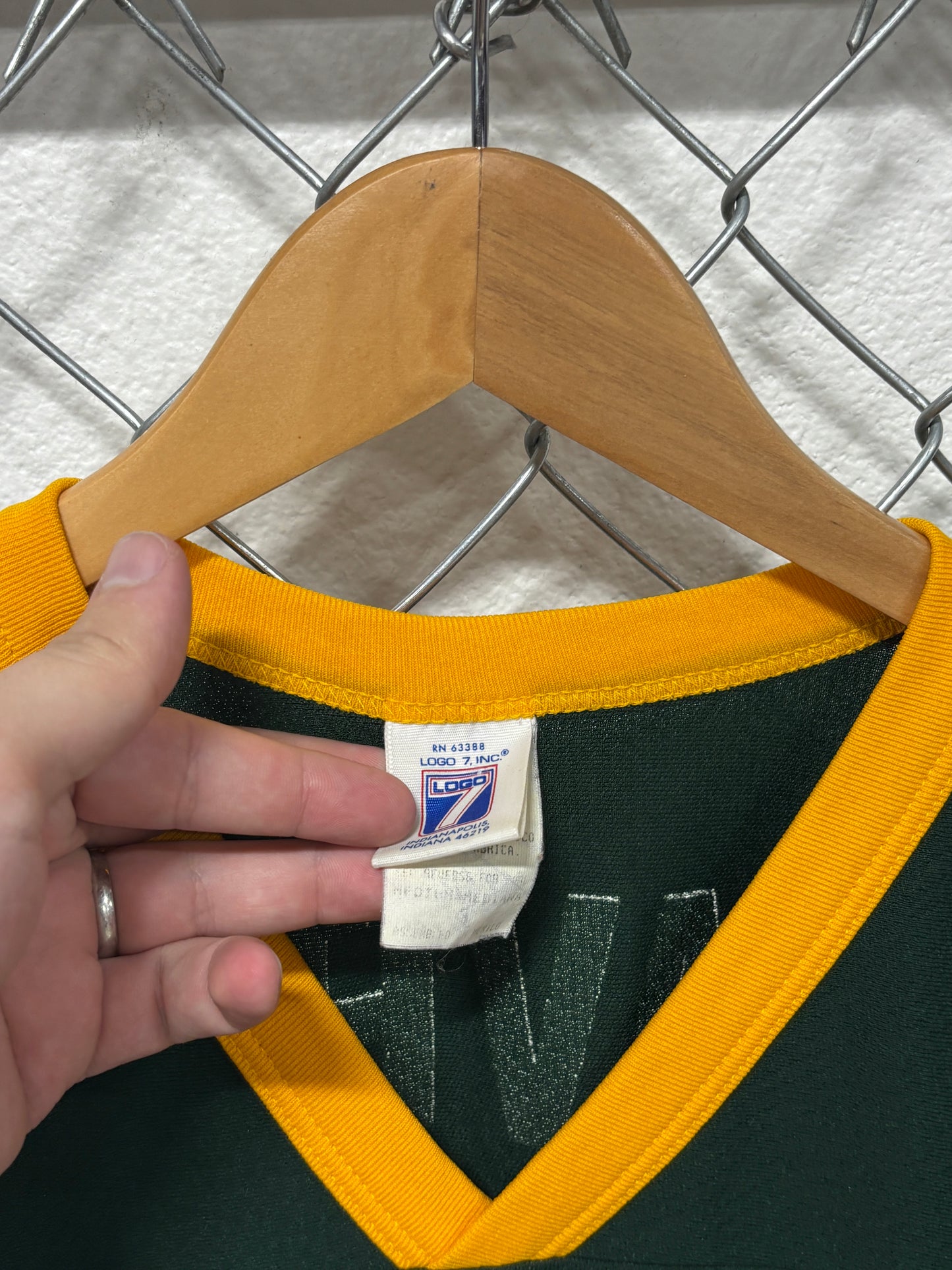 Vintage Logo 7 Green Bay Packers Brett Favre #4 Jersey Size Medium