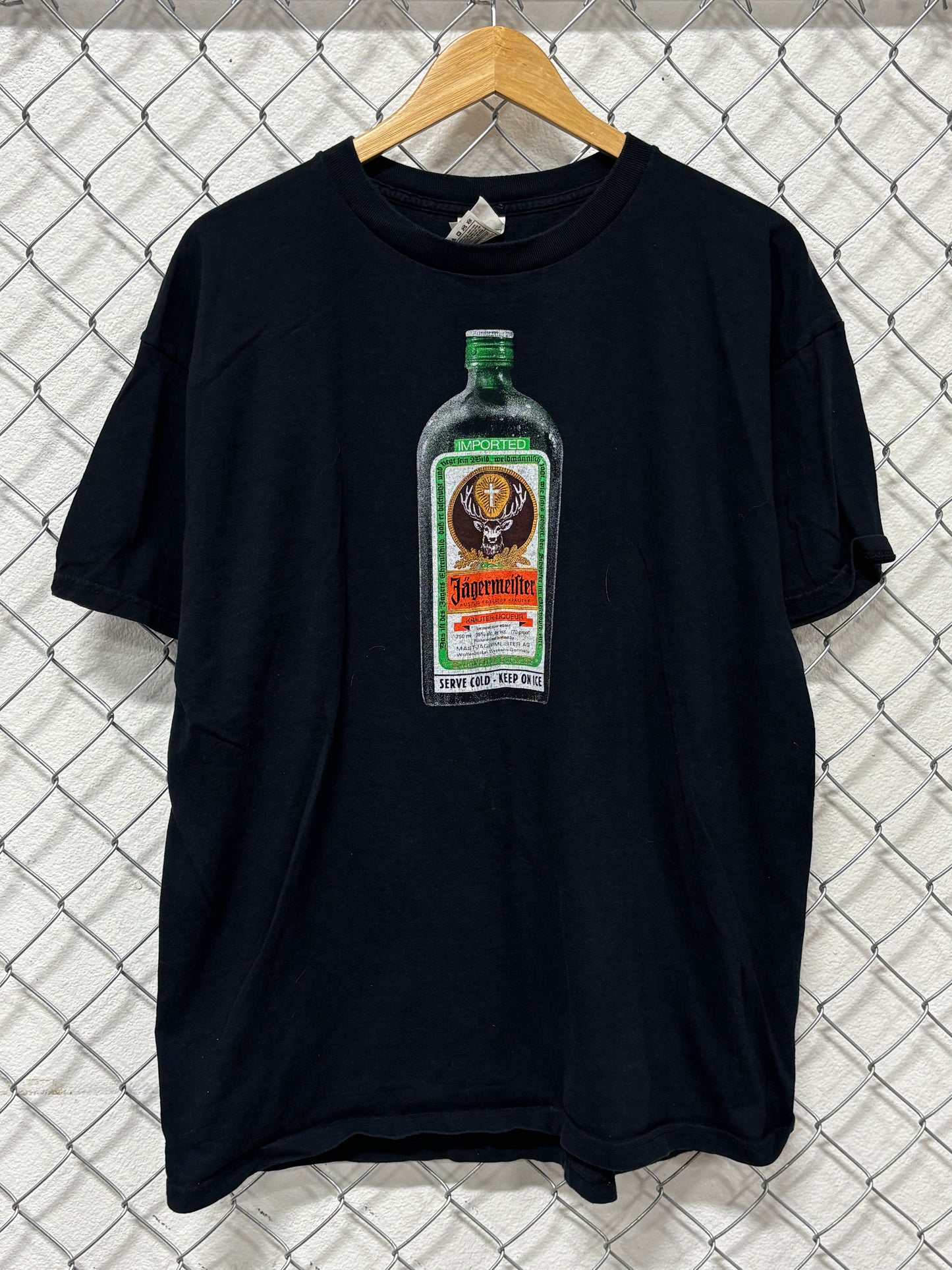 Y2K Jagermeister Liquor Promo Graphic Tee Size XL