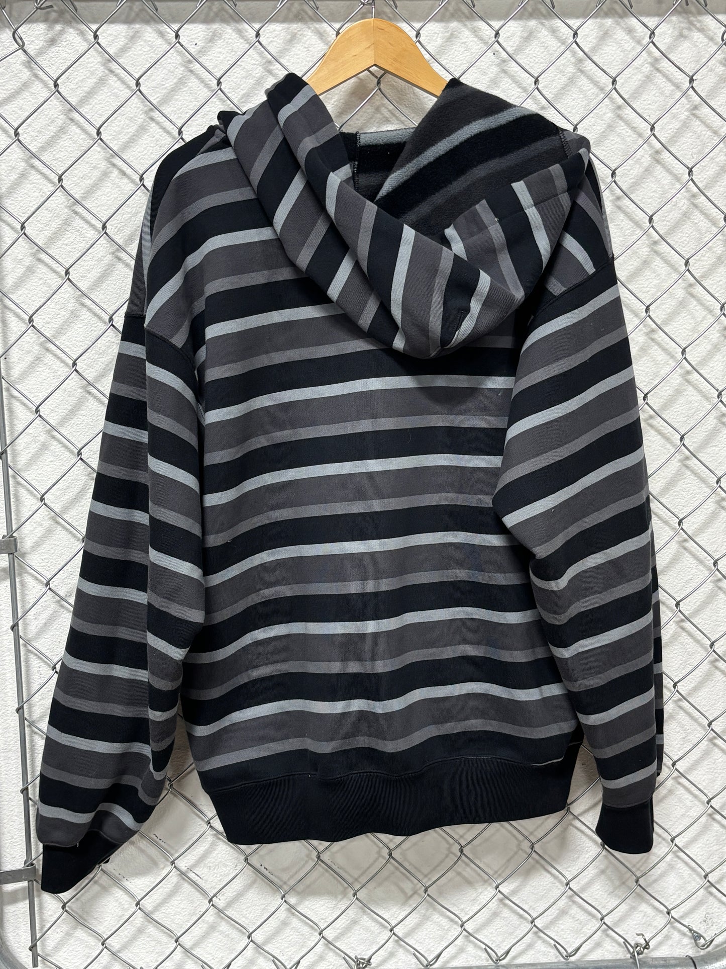 Nike SB Striped Zip Up Hoodie Size Large