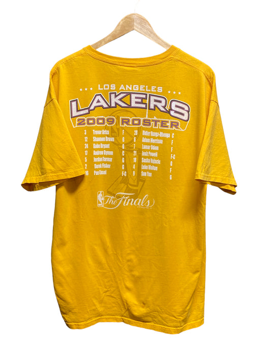 2009 Los Angeles Lakers NBA Champions Roster Tee Size XL