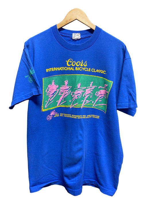 Vintage 1987 Coors International Bike Classic Graphic Tee Large