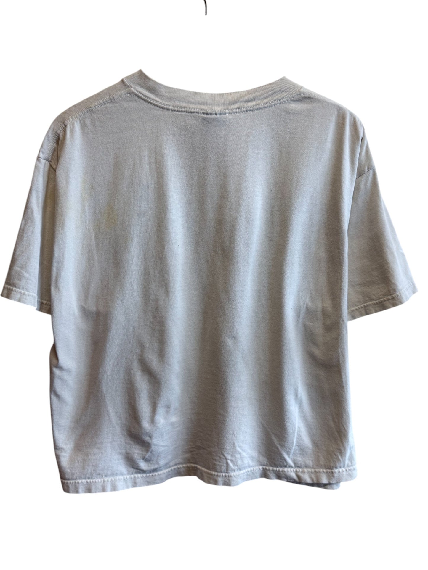 Vintage 90's Women's Mickey Mouse Cropped Cartoon Graphic Tee Size Large