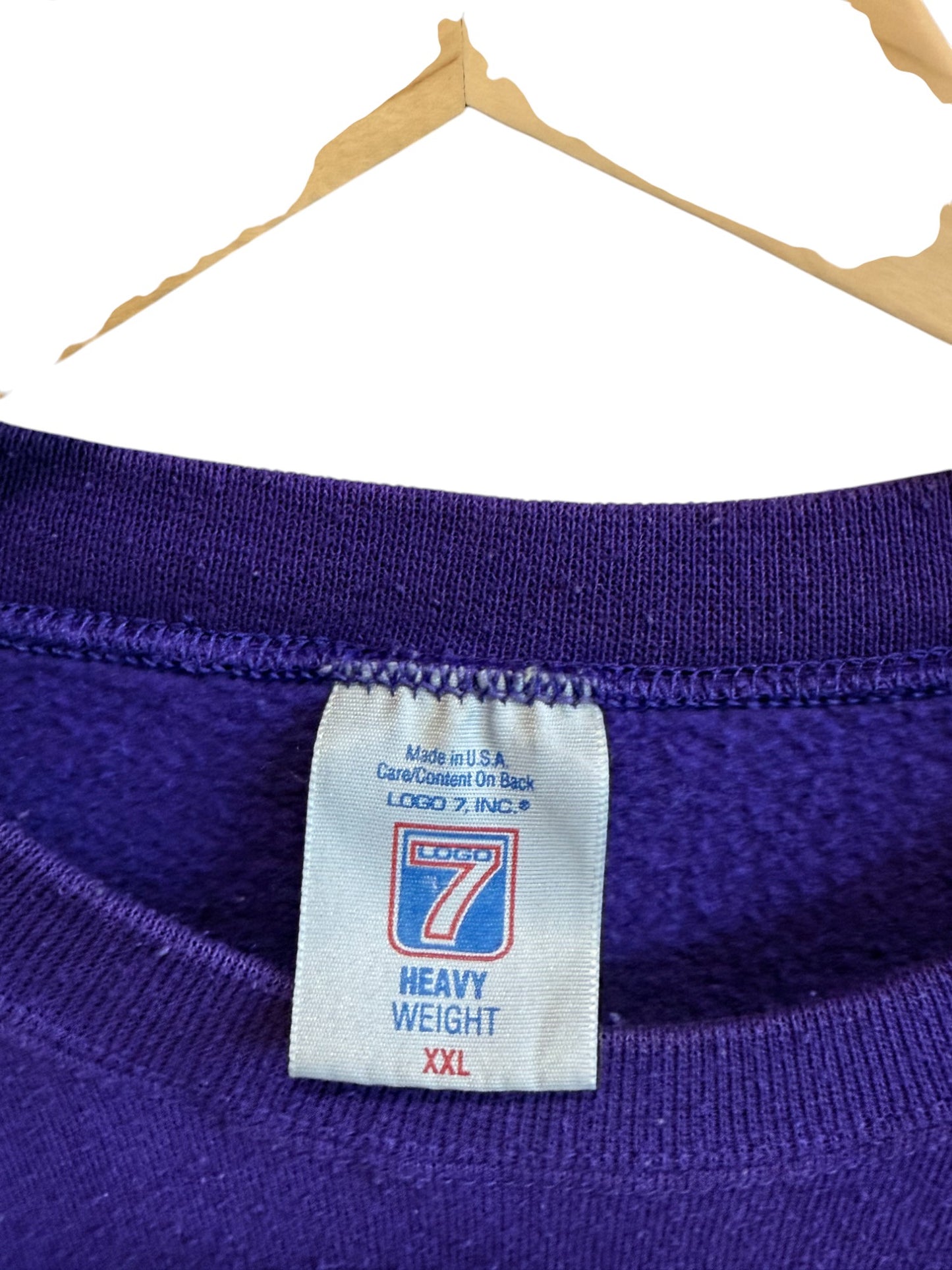 Vintage 90's Logo 7 Minnesota Vikings Crewneck Sweater Size XXL