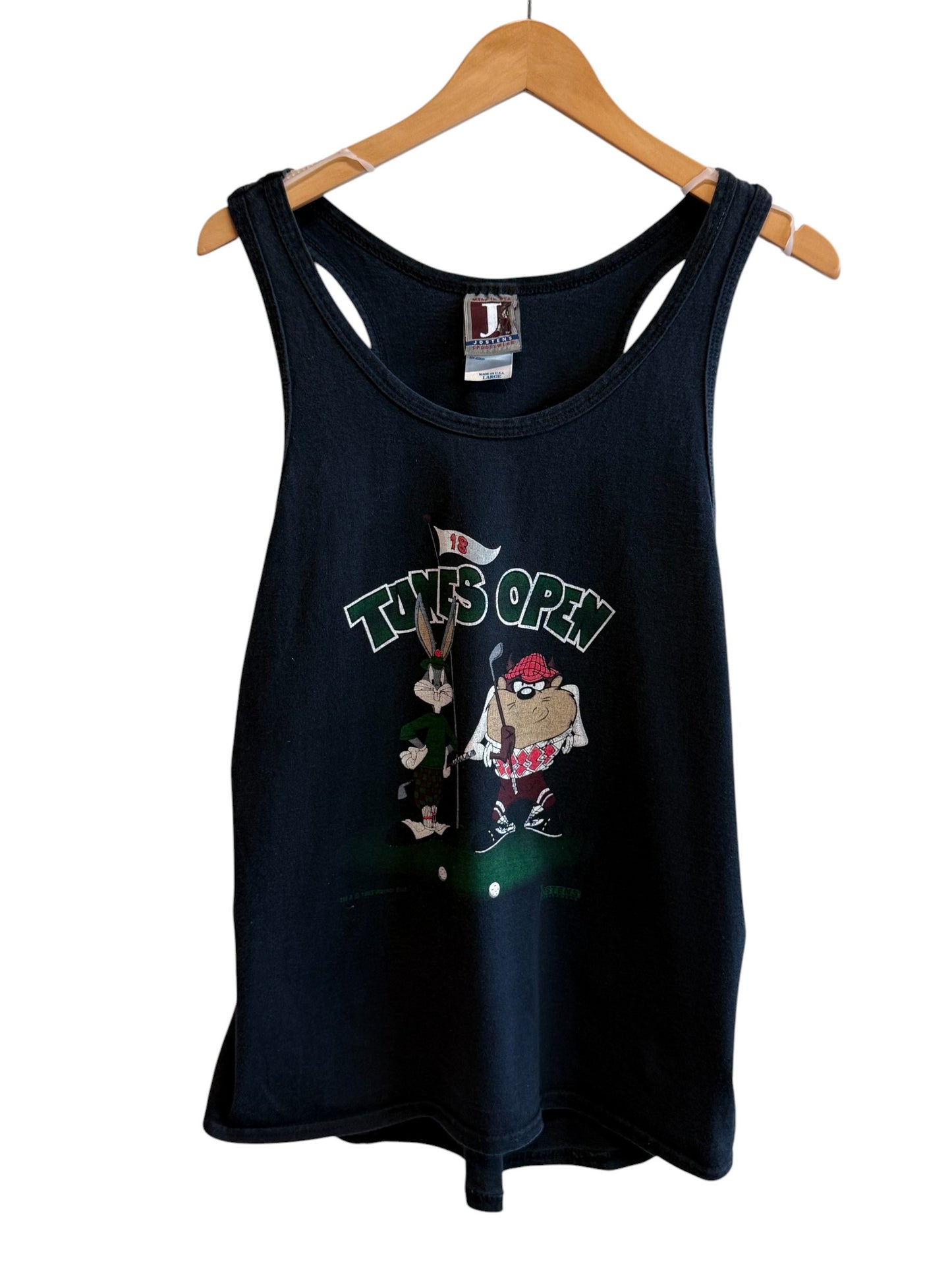 Vintage 90's Looney Tunes Golf Tank Top Shirt Size Large