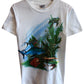 Vintage 90's Aquatic Tropical Life Nature Graphic Tee Size Small