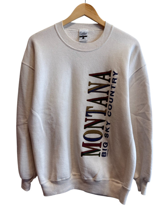 Vintage 90's Montana Big Sky Country Crewneck Sweater Size Large