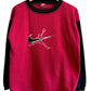 Vintage 90's Nike Swoosh Jumpman Logo Red Sweater Size Large