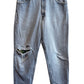 Vintage 90's Levi's 550 Distressed Light Wash Denim Jeans Size 35x30