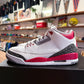 Jordan 3 'Fire Red' Size 11