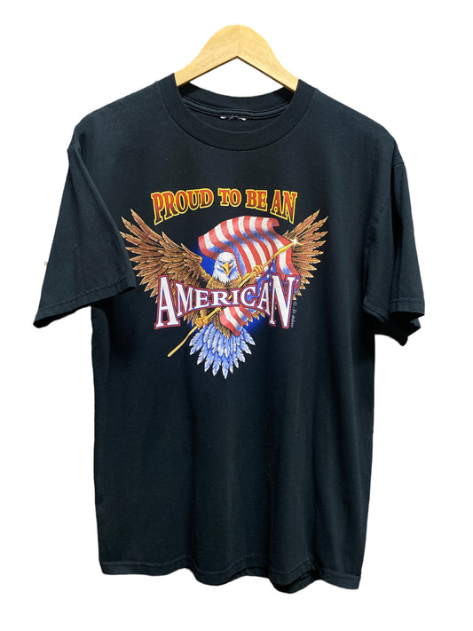 00's Proud to Be an American Eagle Graphic Tee Size Large