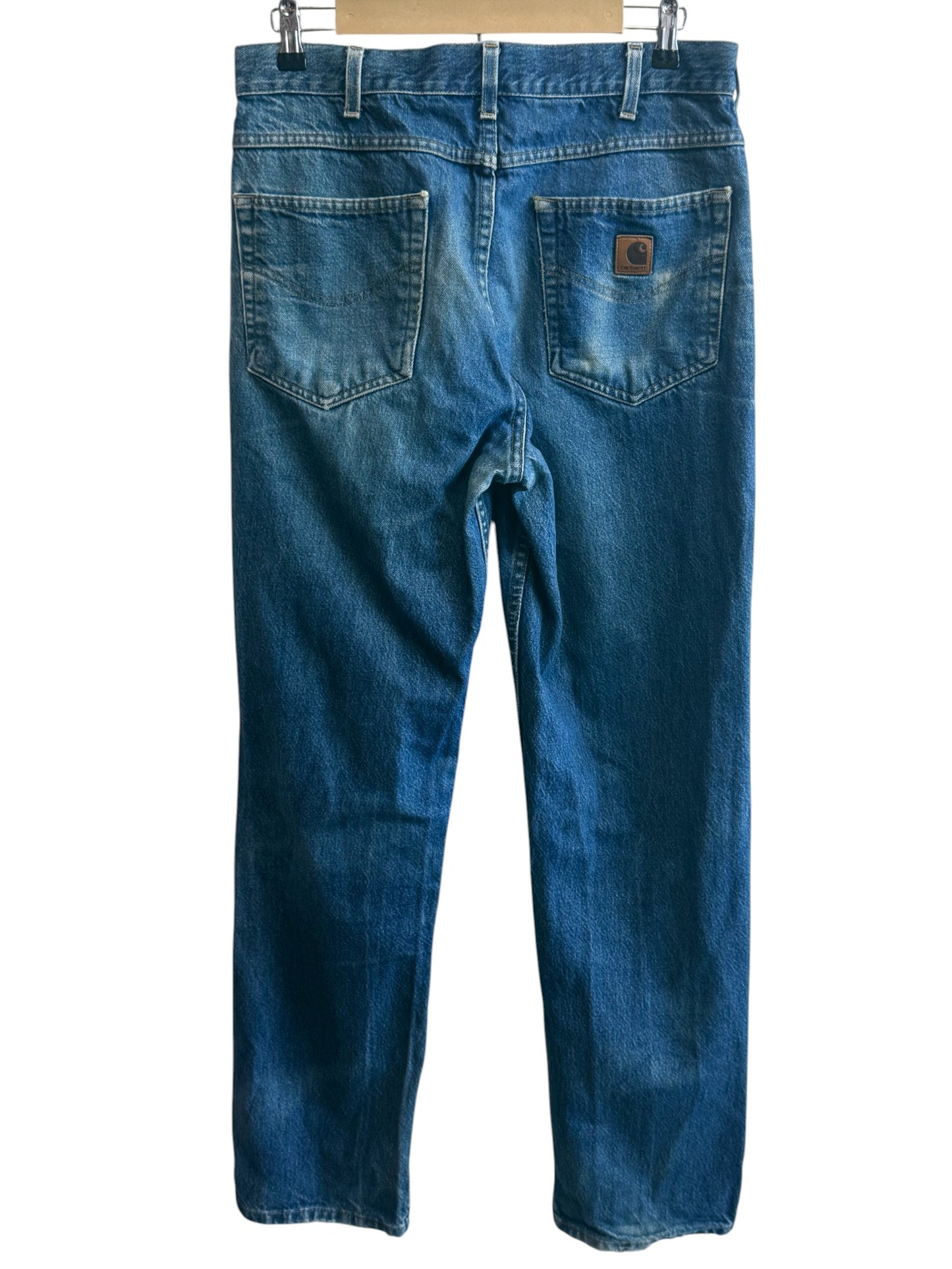 Carhartt Denim Dungaree Fit Carpenter Jeans Size 35x30