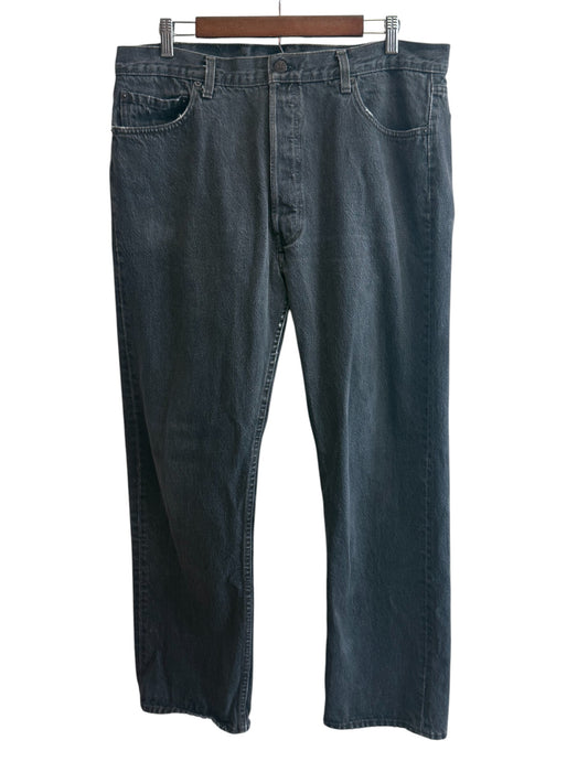 Vintage 90's Levi's 501 Black Made in USA Denim Jeans Size 36x28
