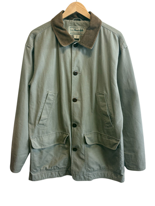 Vintage LL Bean Light Green Chore Gardening Jacket Size Medium
