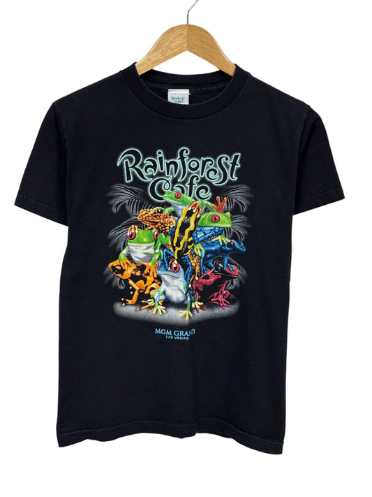 Vintage Y2K Rainforest Cafe Tree Frog Las Vegas Graphic Tee Size Small
