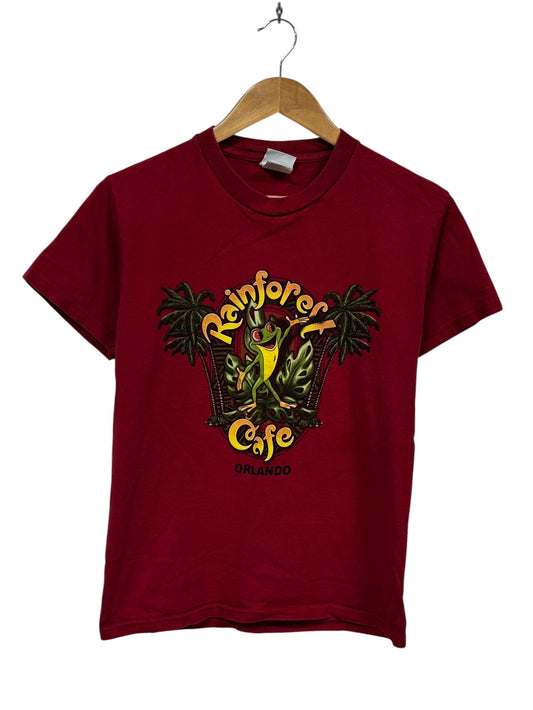 Vintage Y2K Rainforest Cafe Tree Frog Graphic Tee Size Small