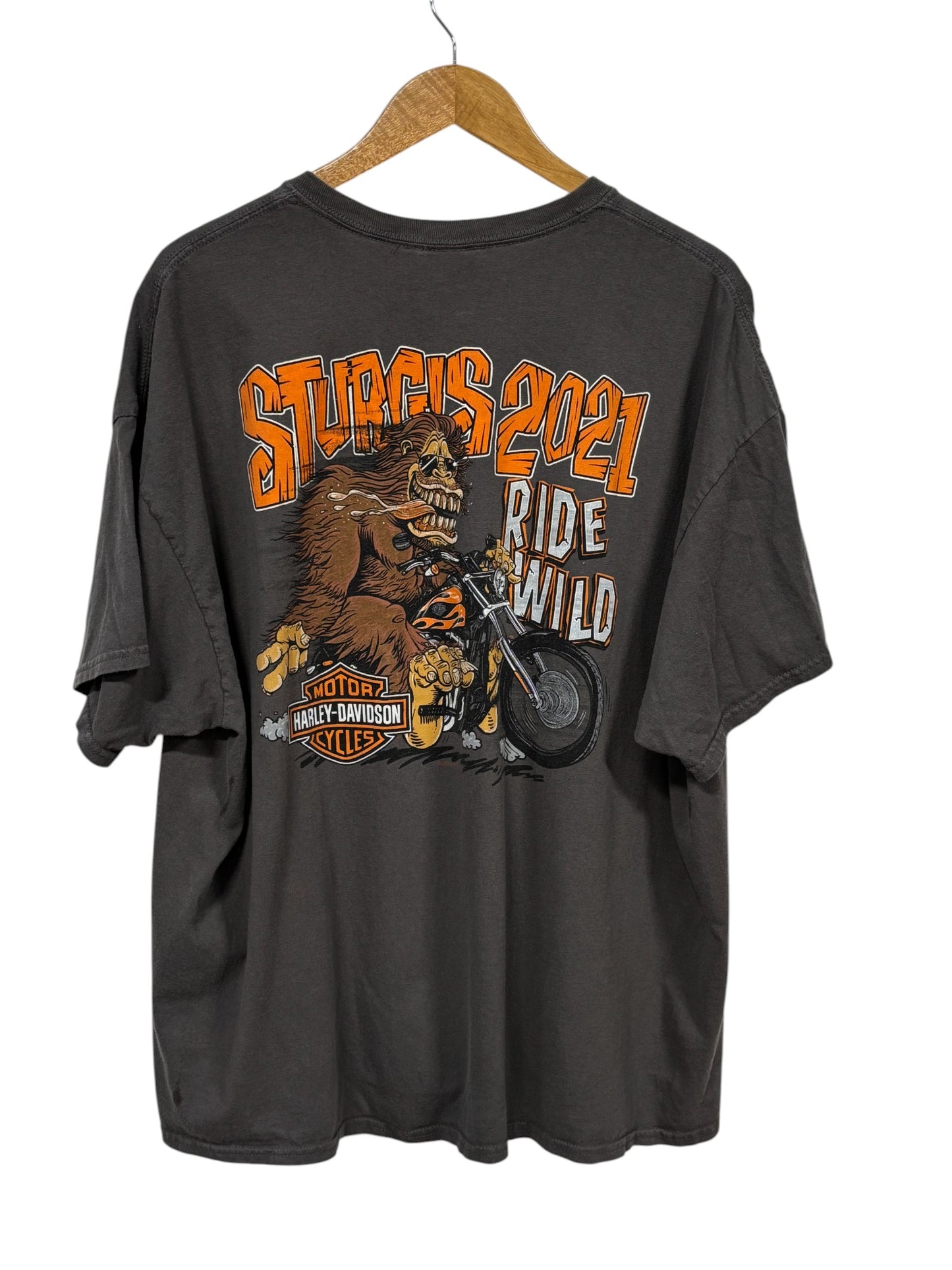 Harley Davidson Sturgis Sasquatch Biker Graphic Tee Size XXL