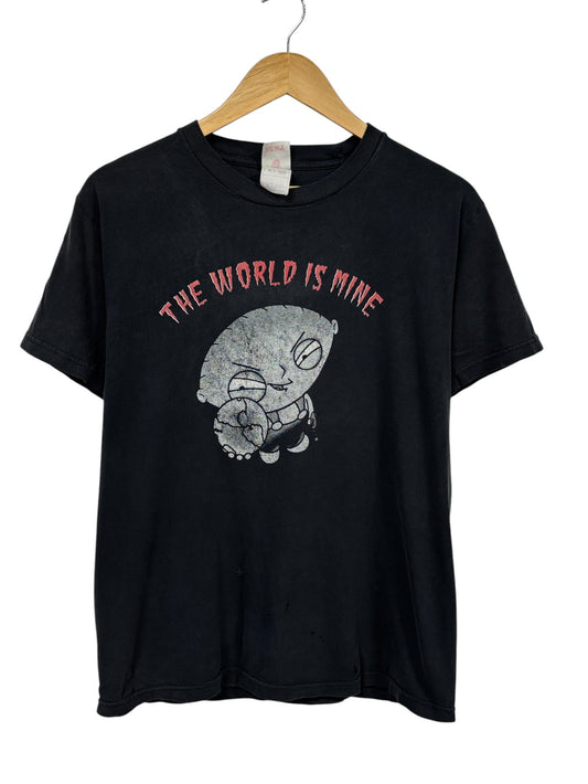 Vintage Y2K World is Mine Stewie Griffin Family Guy TV Tee Size Medium