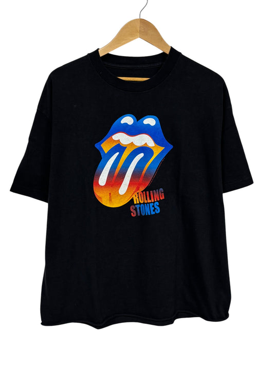 Vintage Y2K Rolling Stones Tongue Logo Band Graphic Tee Size XL