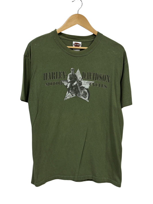 Harley Davidson Bayou Country Louisiana Biker Graphic Tee Size Large