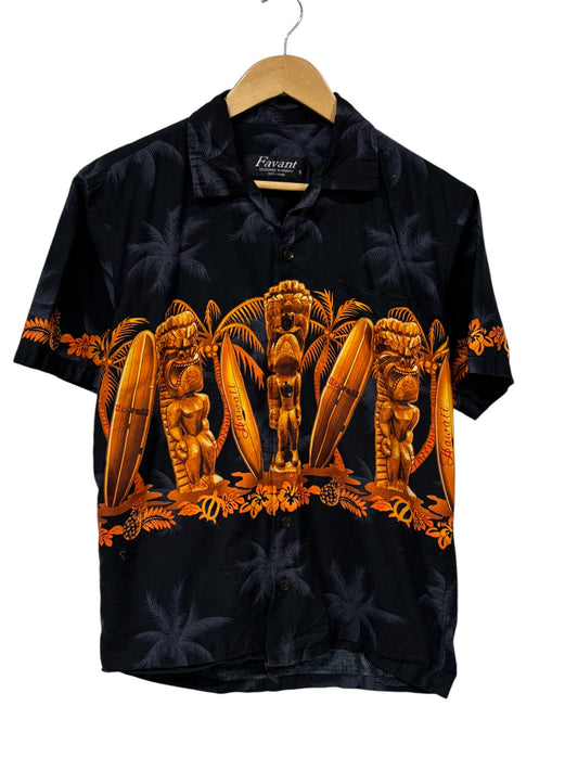 Vintage Hawaiian Short Sleeve Button Up Vacation Shirt Size Small