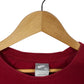 Vintage Y2K Nike Small Swoosh Red Crewneck Sweater Size XL