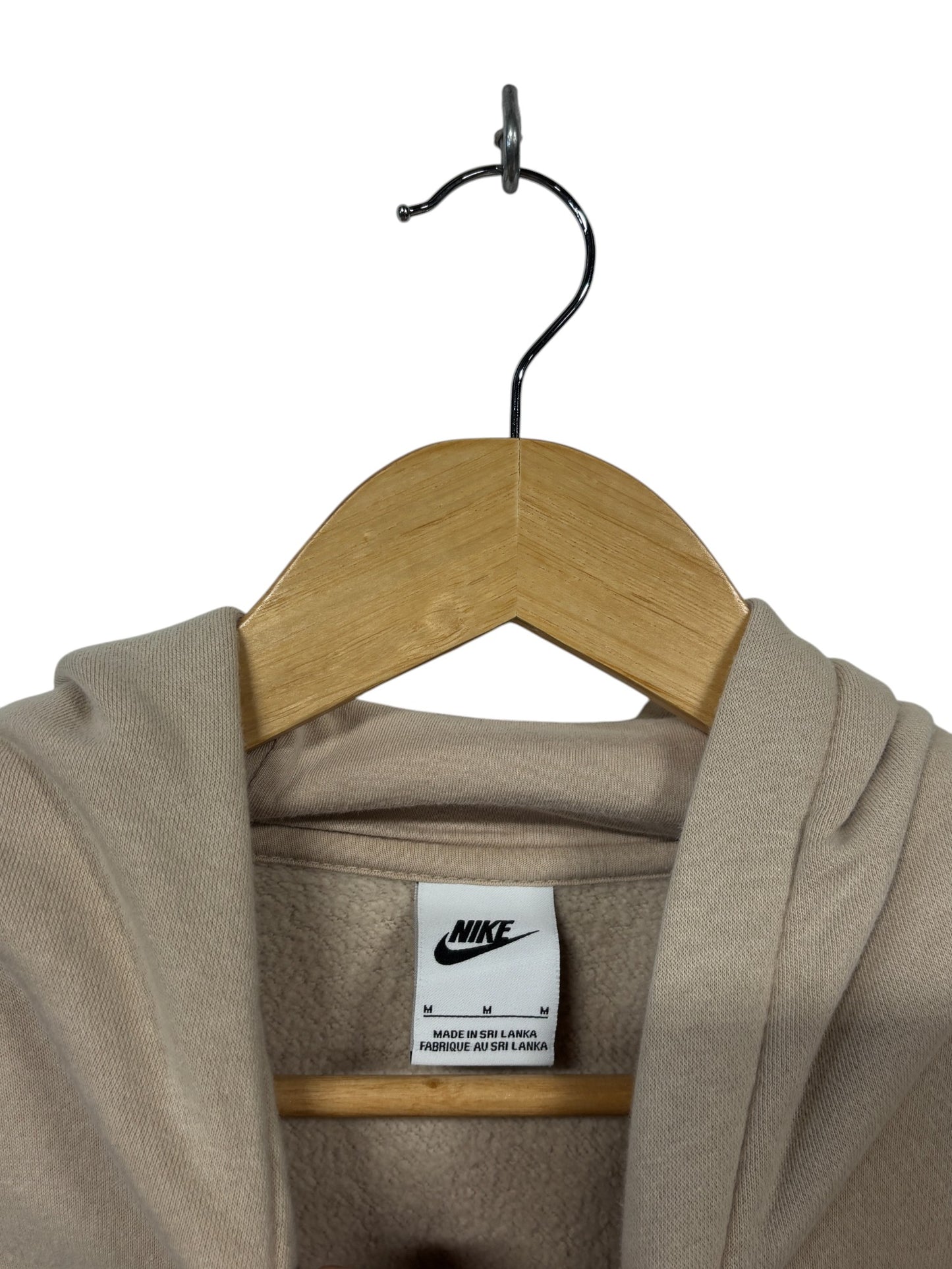 Nike Futura Swoosh Beige Hoodie Size Medium