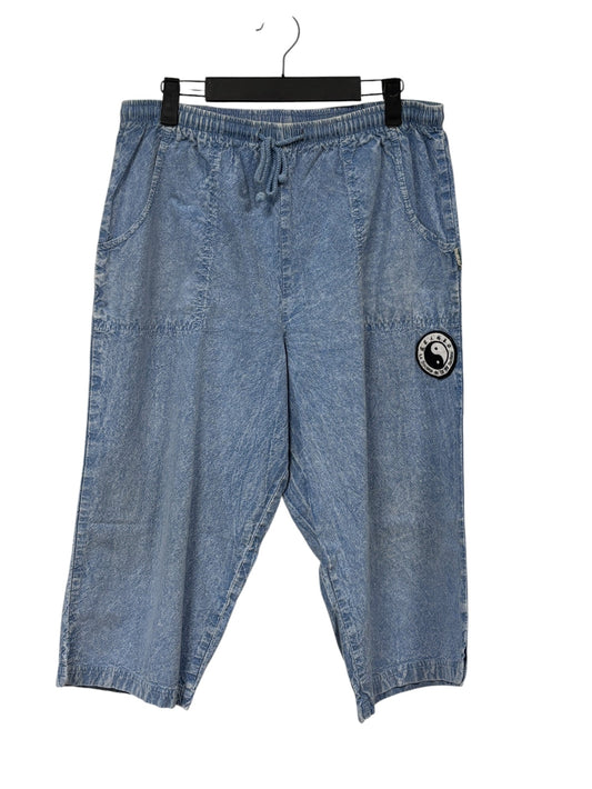 Vintage Y2K Yin Yang Denim Baggy Shorts Size 30