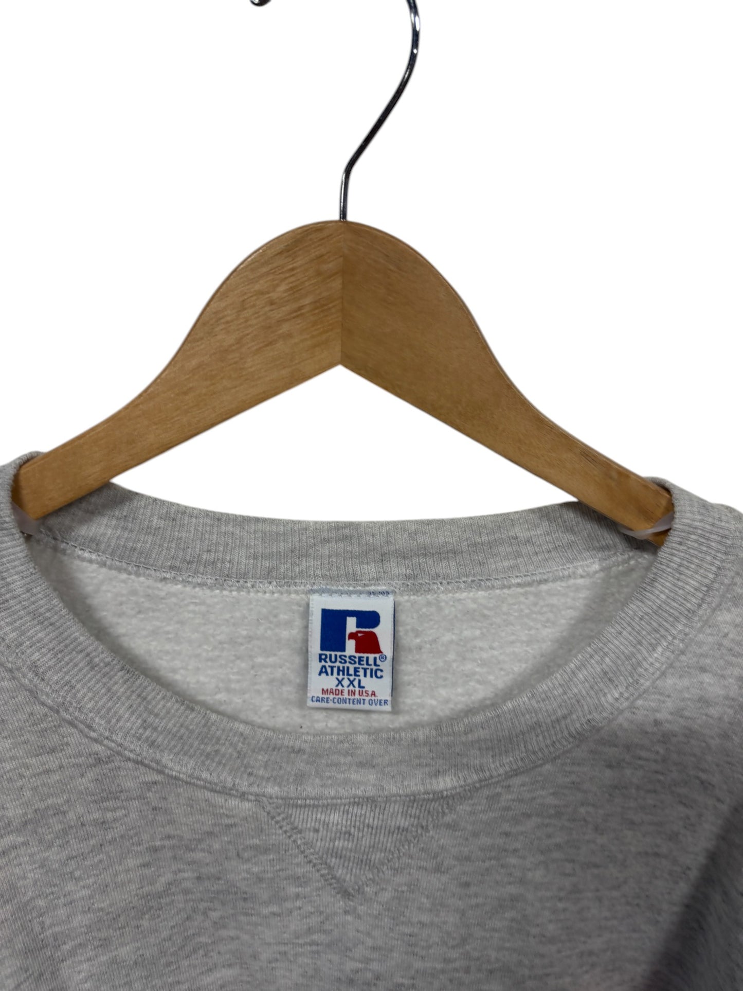 Vintage 90's Russell Athletic Grey Bowling Graphic Sweater Size XXL