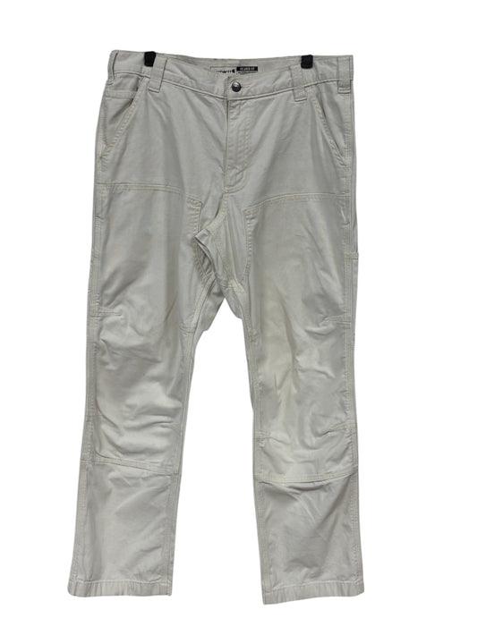 Carhartt White Relaxed Fit Double Knee Carpenter Pants Size 34x30