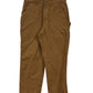 Carhartt Brown Original Fit Carpenter Pants Size 33x30