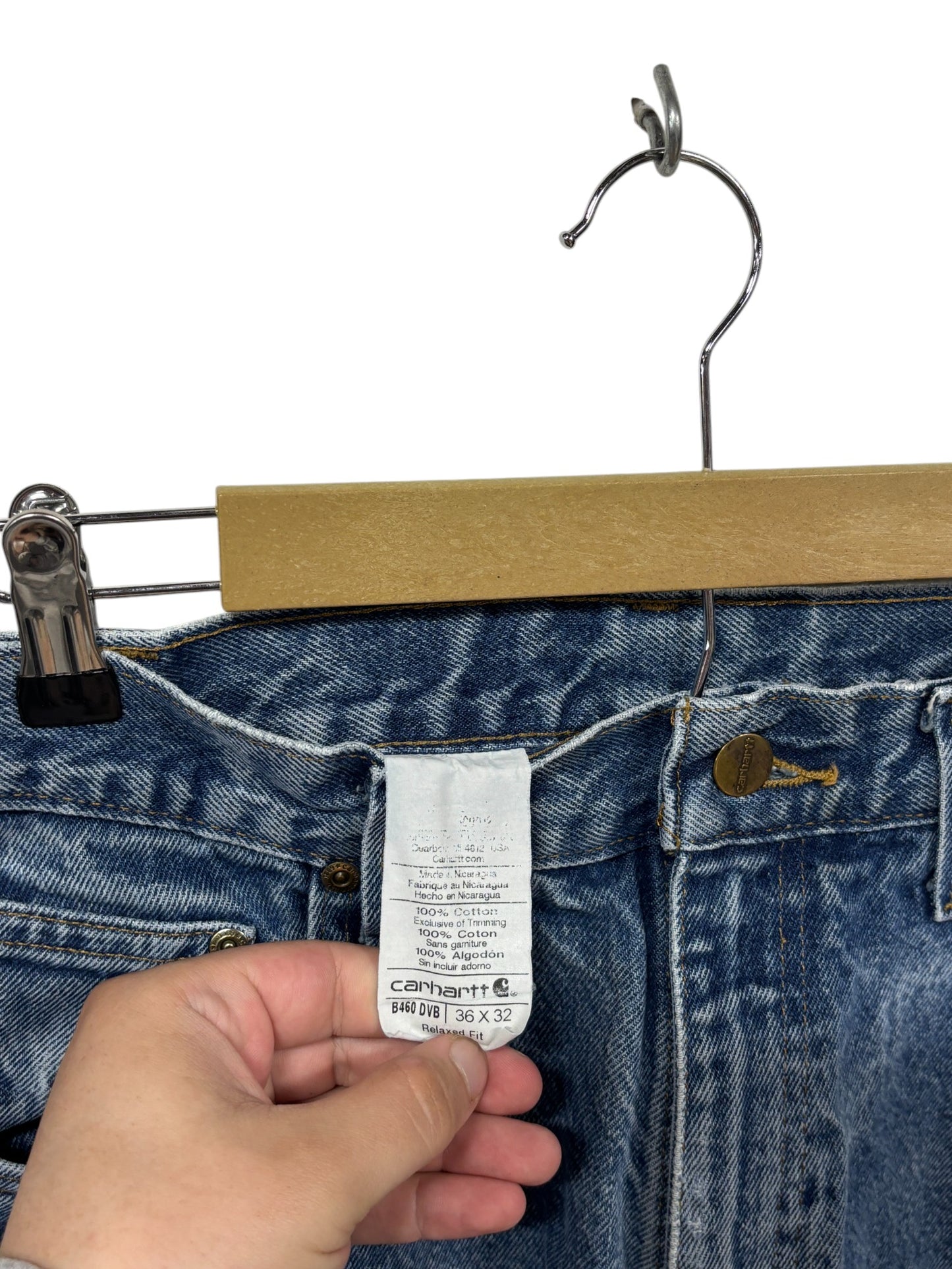 Carhartt Denim Original Fit Carpenter Jeans Size 36x32