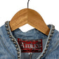 Vintage Women's Amigos Western Denim Fringe Jacket Size Medium