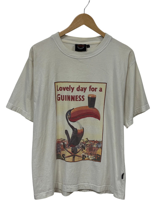 Vintage Lovely Day for a Guinness Beer Promo Graphic Tee Size Medium