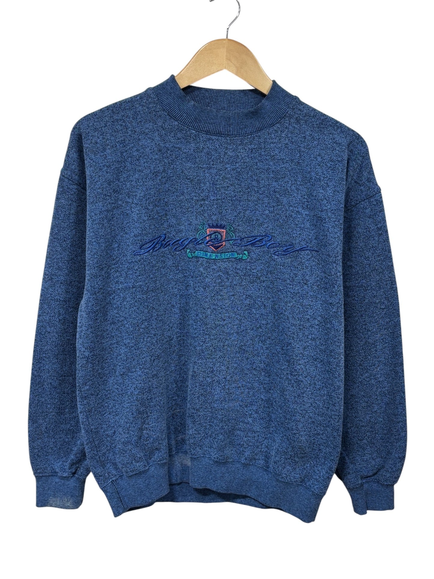 Vintage 90's Bugle Boy Dimension Blue Crewneck Sweater Size Medium