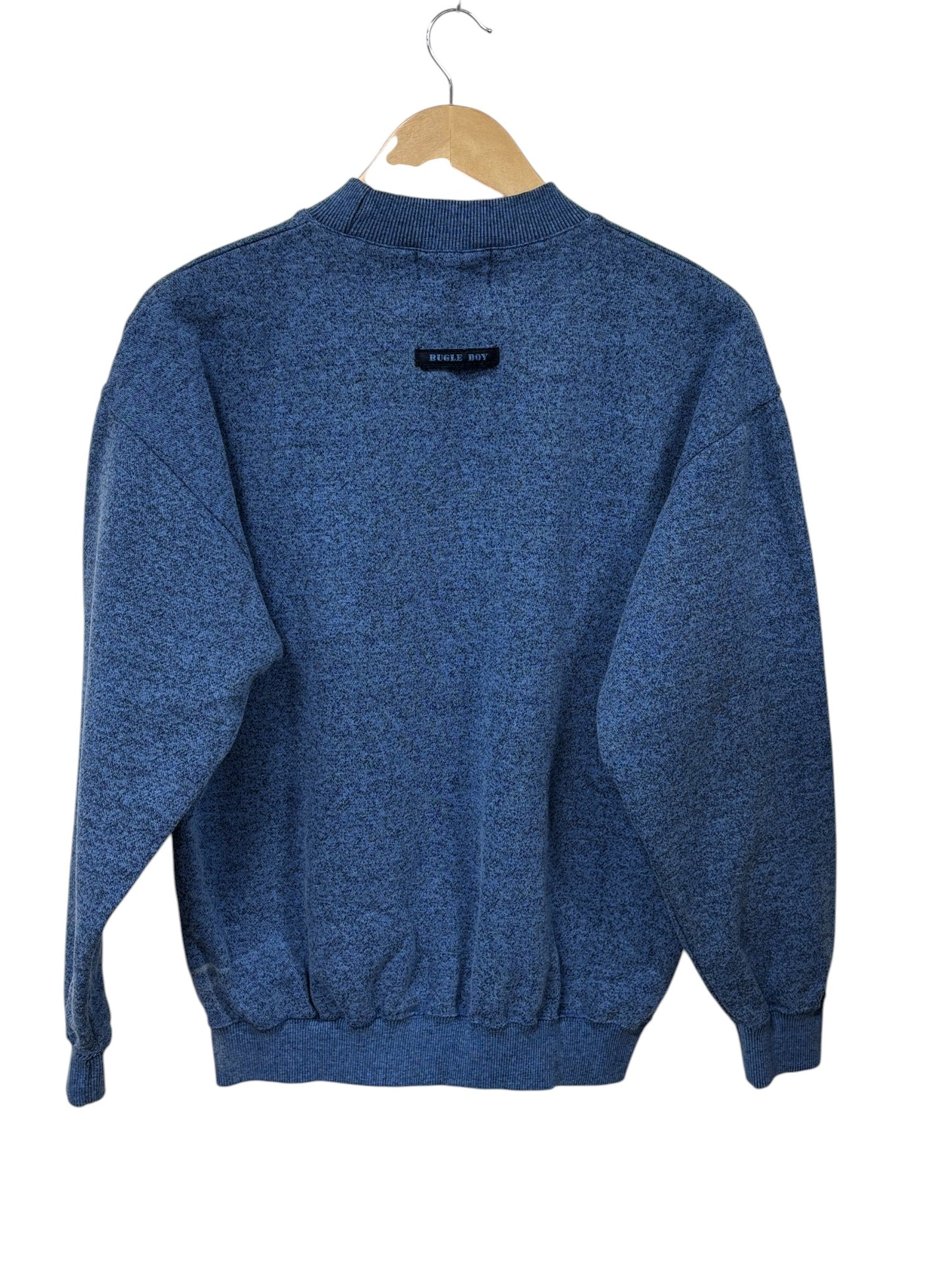 Vintage 90's Bugle Boy Dimension Blue Crewneck Sweater Size Medium