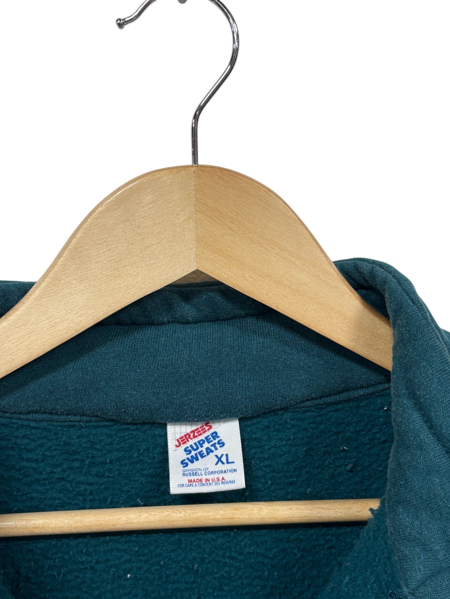 Vintage 90's Jerzees Montana Mountains Quarter Zip Sweater Size XL