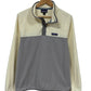 Patagonia Women's White Fleece Snap T Sweater Size Large