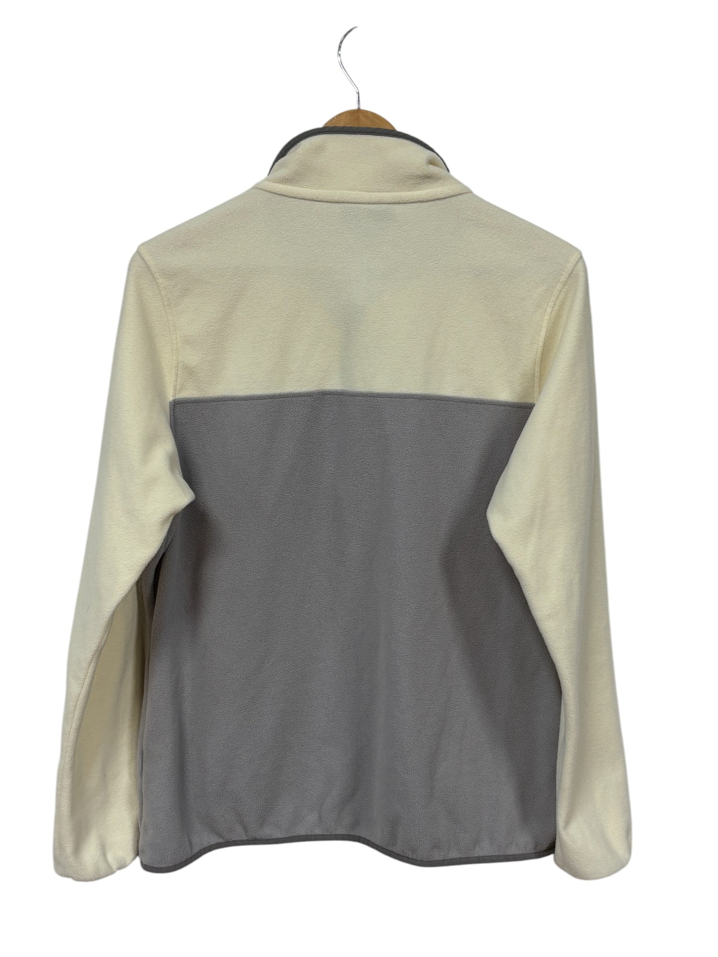 Patagonia Women's White Fleece Snap T Sweater Size Large
