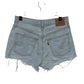 Levi's Women's Embroidered Flower Denim Cutoff Shorts Size 28
