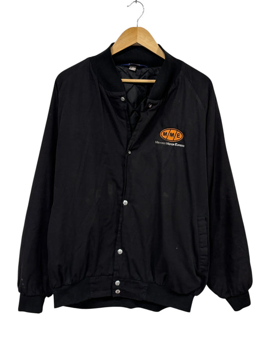 Vintage 90's Midwest Motor Express MME Bomber Jacket Size XXL