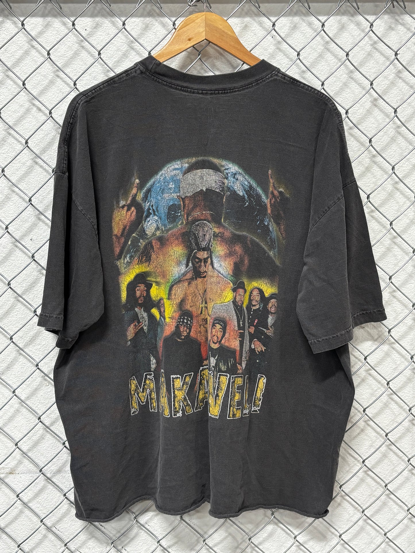 2pac Makaveli Hip Hop Parking Lot Style Rap Tee Size XL