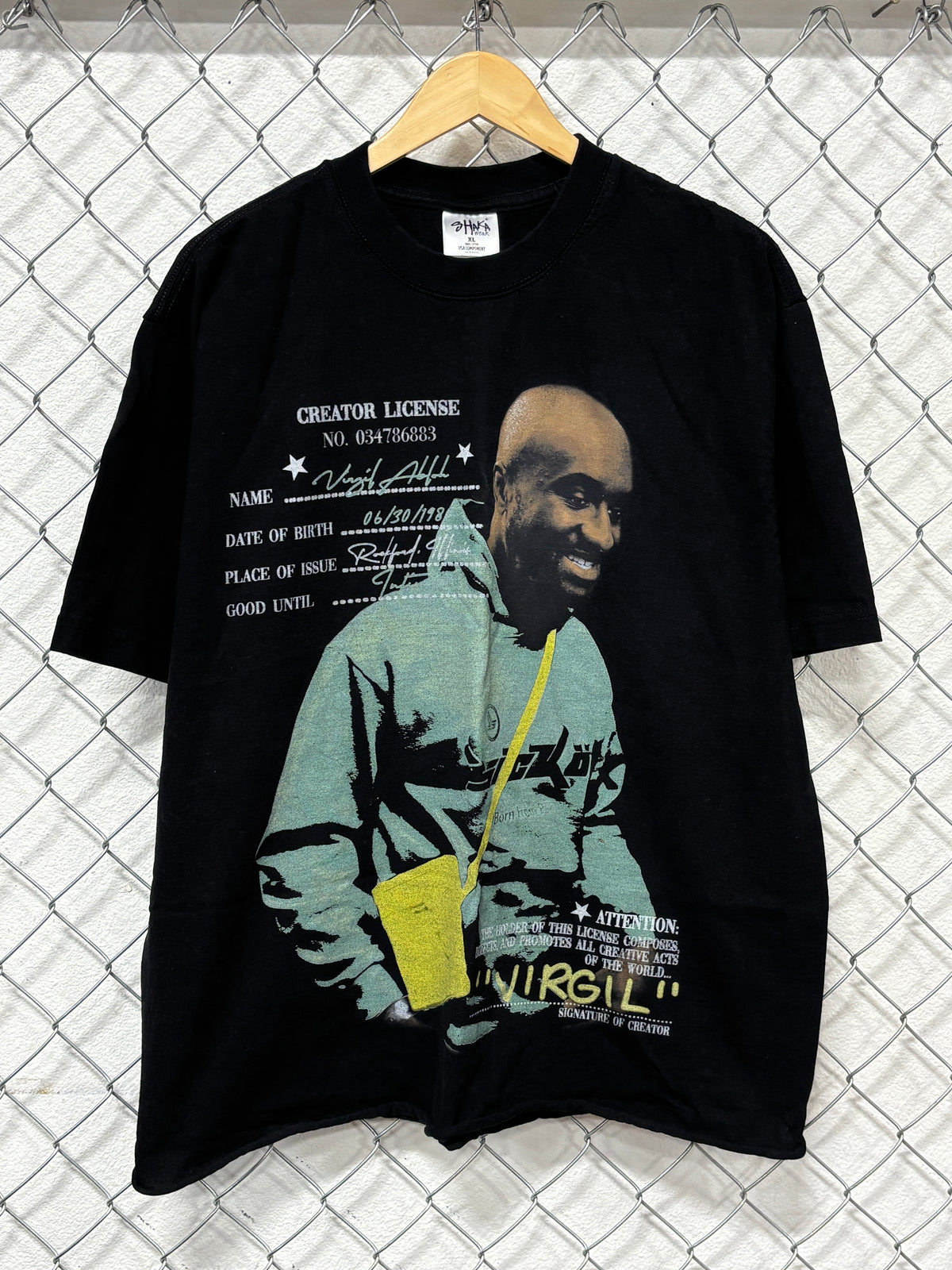 Virgil Abloh Off White Parking Lot Style Hip Hop Tee Size XL