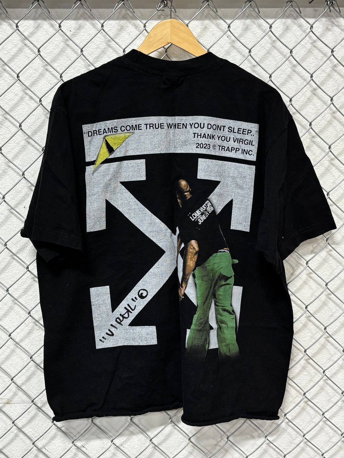 Virgil Abloh Off White Parking Lot Style Hip Hop Tee Size XL