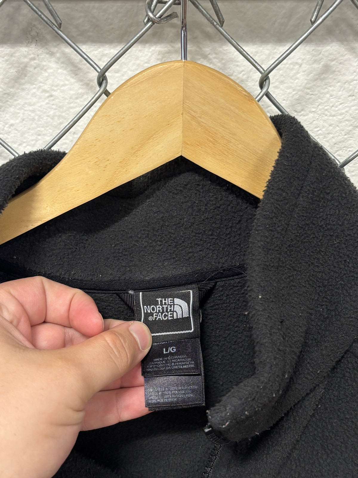 The North Face Black Zip Up Fleece Jacket Size Large