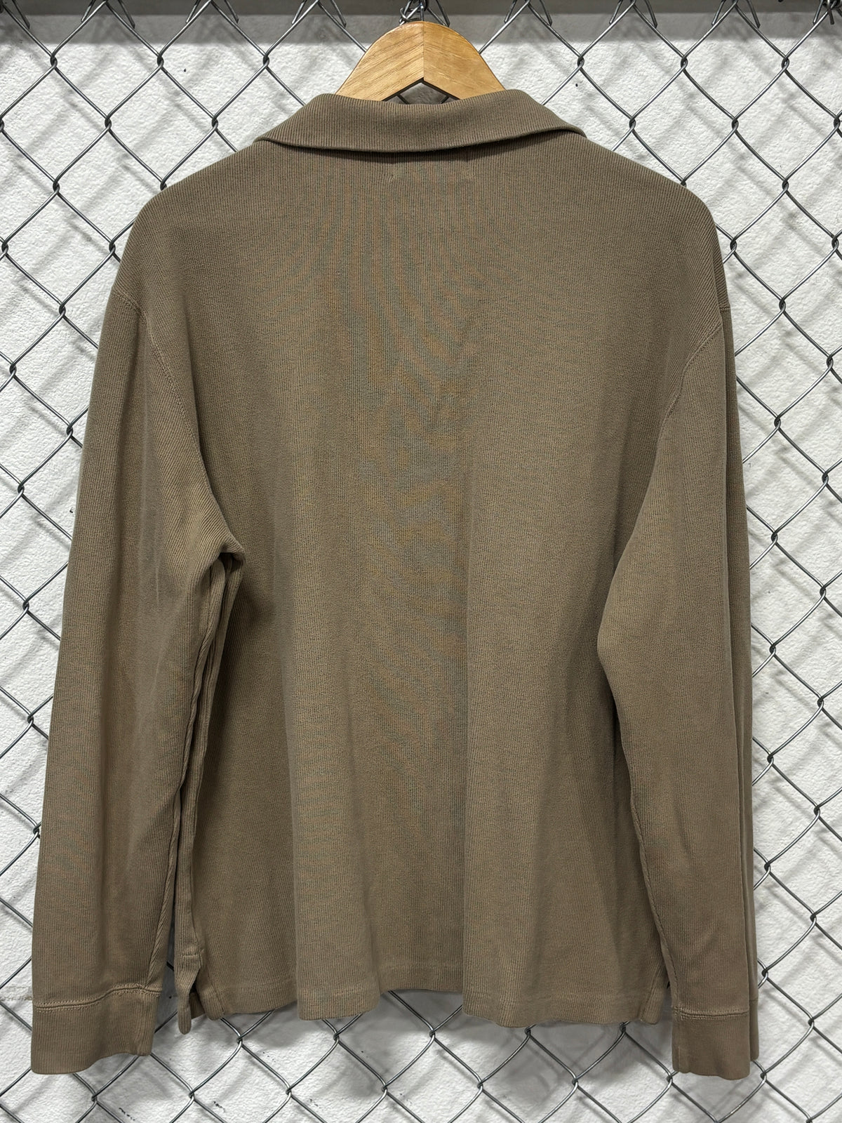 Vintage Polo Ralph Lauren Brown Quarter Zip Sweater Size Large