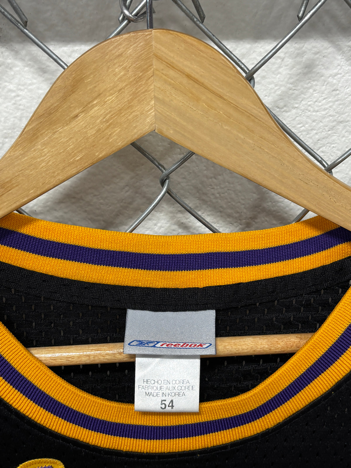 Vintage Reebok Kobe Bryant Los Angeles Lakers #8 Black Jersey Size 54